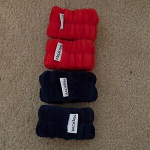 Wrist towel Set - Red and Navy
